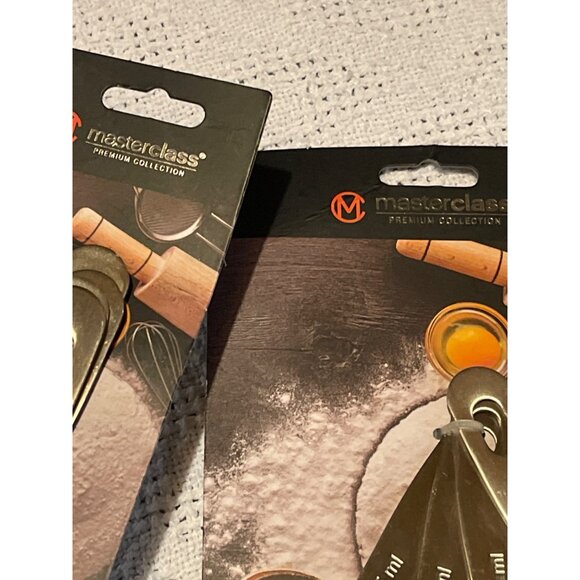 Master Class Measuring Cups & Spoons 8PC, Set Black with White Specs NEW WITH TA - Picture 4 of 5